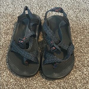 Black and Blue Chaco Sandals